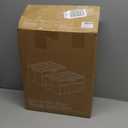 Shoe Organizer for Closet, Shoe Storage Solution with Clear Cover & Adjustable Dividers, Fabric Shoe Box Fits 16 +12 Pairs Shoes, Grey, 2-Pack