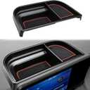 auovo Dashboard Organizer Tray Compatible with Ford Maverick Accessories 2024 2023 2022 Hybrid XL XLT Lariat Center Console Dash Tray ABS Insert Dashboard Storage Box (Orange Trim)
