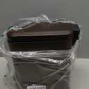 Homie Soft Close, Slim Garbage Can 1.6 Gallon with Anti - Bag Slip Liner and Lid, Use as Mini Garbage Basket, Slim Dust Bin, or Decor in Bathroom, Restroom, Kitchen, or Bedroom (Bronze)