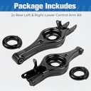 Rear Lower Suspension Control Arms Left and Right Side Compatible with Hyundai Tucson 2010-2015 Sonata 2009-2014 Kia Optima 2011-2015 Sportage 2010-2016 Replacce for 55210-3S050 MS901151