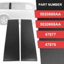 Rearward Door C-Pillar Windshield Outer Trim Set (Left&Right) 47877 47876 | Replacement for Chrysler Town & Country 2008-2016,Voyager Dodge Grand Caravan 2008-2020 Rear Driver & Passenger Side 2 Pack