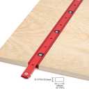 Aluminium Alloy Miter Bar Rail Runner Slider Table Saw Gauge Rod T-Slot Track Bar Rail Woodworking Tool for Jigs Fixtures Sleds Router Tables, 450mm, Red