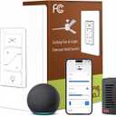 Ceiling Fan Remote Control Kit, Universal Smart WiFi Ceiling Fan Remote Control with Small Size Receiver for Hunter/Harbor Breeze/Westinghouse/Honeywell/Other Ceiling Fan Compatible with Alexa