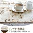FMFUNCTEX 10x14 Washable Abstract Area Rug Brown Beige Neutral Modern Large Non Slip Carpet for Living Room Bedroom Soft Accent Low Pile Indoor Mat Accent Throw Rug for Dining Kitchen Office Nursery