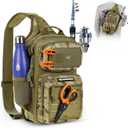 KastKing BlowBak Tactical Sling Tackle Bag-Lightweight Fishing Backpack Storge Fishing Gear and Equipment,Gift for Men