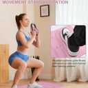 Squat Mat with Foot Position,Large Squat Target Pad 30'' X 13.8'',4mm Thickness Squat Mat Foot Positioning, Exercise Mat for Squats, Leg and Abdominal Workouts