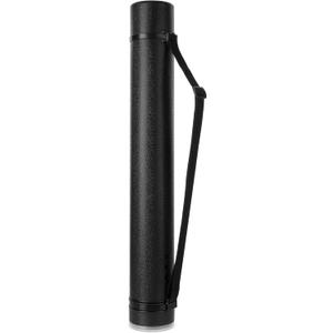 Mr. Pen- Poster Tube, 25" to 40", Extendable Poster Tube with Strap, Poster Carrying Case, Telescoping Tube, Art & Poster Transport Tubes, Poster Tubes for Storage, Poster Holder Tube, Blueprint Tube (1 Pack, Black)
