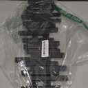 MinBoo Bamboo Multi Hook Coat Rack -Decorative Hooks for Wall Modern, Unique, Space-Saving Coat Hanger with 4 Flip-Down Hook for Hanging Coats, Christmas Decorations Wall Hooks for Hanging,Black