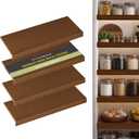 Wire Shelf Covers,40" W x 16" D,4pcs,Walnut