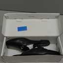 DREAM PAIRS Women's Flat Mules Buckle Pointed Toe Backless Slip on Slides Loafer Shoes (6, Black/Pu)