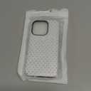 Magnetic for iPhone 15 Pro Case Cute Polka Dot Phone Case, Shockproof Slim TPU and Hard PC Protective Phone Cover Compatible with MagSafe Designed for Women Girls, White