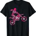 Dirt Bike Rider Motocross Dirt Biking Enduro Girls Women T-Shirt Small