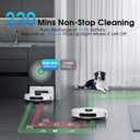 Robot Vacuum and Mop Combo, Mapping Robotic Vacuums Cleaner with 75 Days Self-Emptying, LiDAR Navigation Smart & Strong Suction, WiFi/App/Alexa/Voice Control, Quiet for Home Pet Hair Hard Floor Carpet