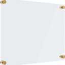 MaxGear Acrylic Dry Erase Board 16"x12"  Wall Mounted Frameless Whiteboard with Marker Holder, Markers & Eraser, Floating Non-Magnetic Writing Board for Office, School, Home, or Restaurant