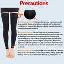 Medical Thigh High Compression Socks, for Women & Men, 20-30 MmHg Support Stockings Varicose Veins Compression, Leg Sleeves Footless Hose Legs Open Toe for Relief Shin Splints, Edema, Swelling (Beige, XL)