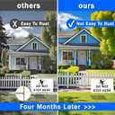25 Pack Metal Yard Sign Stakes - 16.5x7 Inches, Real Estate Sale Signs, Custom Outdoor Sign