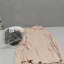 3 Pack Womens Ribbed Turtleneck Tops Long Sleeve Cotton Stretch Shirts Slim Fit Base Layer Undershirt Tees (Large, Army Green, Ivory, Khaki)