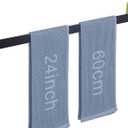 LANC Bath Towel Rack, Matte Black and Gold Towel Rail Bathroom Towel Bar Towel Hanger Square Towel Rod Towel Rail 24-Inche Kitchen Towel Holder Wall Mounted SUS304 Stainless Steel,A8804GK-6P1