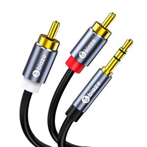 3.5mm to RCA Audio Cable, 9.8FT RCA Male to 3.5mm Male Audio Adapter for Smartphones, MP3, Tablets, Speakers, HDTV