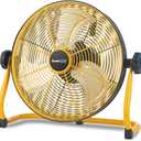 Geek Aire 12" Portable Battery Operated Fan with Metal Blade, 360 Vertical Tilt, 24h Run Time Cordless Fan for Camping Travel Tent Hurricane Home