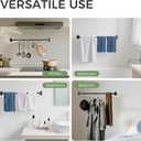 Wall-Mounted Towel Rack for Rolled Towels, Gunmetal Gray Bathroom Towel Holder, Space-Saving Metal Towel Shelf for Bathroom, Kitchen, or Laundry Room, Easy Installation 2 Pack