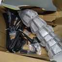 Dynaming 6 Pack Solar Hanging Lights Outdoor, Solar Powered Garden Decorative Lanterns with 6 x 38 Inch Shepherd Hooks, Waterproof Landscape Lighting for Lawn Patio Yard Pathway Driveway, Warm White