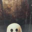 Framed Vintage Halloween Ghost Canvas Wall Art, Cute Ghost Pumpkin Wall Decor Paintings, Gothic Dark Academia Pictures Prints Spooky Fall Forest Home Decor for Living Room Bedroom 16x24 inch