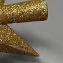 Christmas Tree Topper, 1PCS 4" Gold Glitter Star Tree Topper, 3D Xmas Shatter-Proof Mini Bethlehem Star Tree Topper Decorations, Waterproof Christmas Decor for Holiday Home Outdoor Ornament