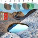 OOWLIT Replacement Lenses Compatible with Oakley Badman OO6020 Sunglass Emerald Polarized