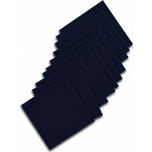 24x24 inch Polyester Carpet Square Set of 10 with Stickers for Easy Peeling - Self-Adhesive Peel and Stick Carpet Tiles - Works with Most Subfloor Types - Blue Floor Squares