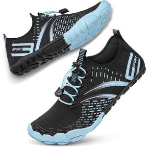 ATHMILE Hiking Barefoot Water Shoes for Women Men Beach Swim Aqua Pool River Quick Dry Athletic Wide Toe Outdoor Sport Kayaking Boating Rock Climbing Yoga Lake, 13 Women/11.5 Men