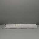 100% Privacy L-Shaped Blades Mini Blinds for Indoor Windows 1" Vinyl Cordless Window Blinds for Home, 30" W  72" H - White