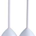 Clorox Toilet Plunger with Hideaway Caddy, Set of 2  for Bathroom Organization and Storage, Bathroom Accessories, Toilet Unclogger, with Holder, White