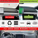 Dash Cover Mat Pad for Nissan Frontier 2022 2023 2024 2025 Custom Fit Accessories Dashboard Cover Mat Non-Slip Protector Sunshade Anti-Glare