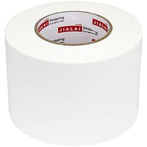 JIALAI HOME White Duct Tape 4 Inch, Industrial Grade 4 inches x 55 Yards (164 ft), 9 Mil Heavy-Duty, Waterproof, Strong, Flexible, No Residue, for Crafts & Home Improvement
