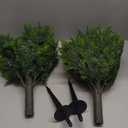 24.5 Inch Set of 2 Artificial Cypress Topiary Trees,UV Resistant Shrubs,Fake Outdoor Plants with Ground Spike for Spring Porch Decor