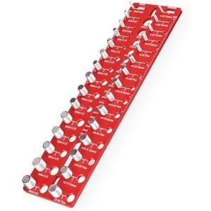 Manalete Thread Checker, 30 Nut and Bolt Thread Checker, Screw Size and Thread Identifier Gauge with 15 Standard & 15 Metric &19 Drill Bit Gauges, Bolt Size Finder for Quickly Identify Thread Sizes