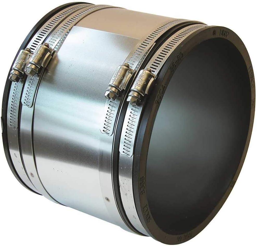 Fernco 1056-33RC Shielded PVC Pipe Coupling for Cast Iron, Plastic or Steel to Cast Iron, Plastic or Steel Plumbing Connections