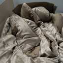 Levtex Home - Amity Quilt - King - Champagne Crinkle Velvet - Quilt Size (106x92in.) - Polyester Velvet and Microfiber