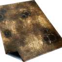 44'' x 60'' Battle Mat Gridded War-Gaming Mat for WH40K Pariah Nexus Deployment Zone - Made of Synthetic Leather, Wasteland Patterned, Boxed Package