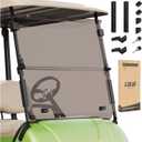 Windshield for Yamaha G29 & Drive Series Model Golf Carts, Foldable & Durable (Smoked)