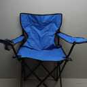 Trademark Innovations Folding Outdoor Beach Camp Chair, 18" L x 31" W x 32" H, Blue