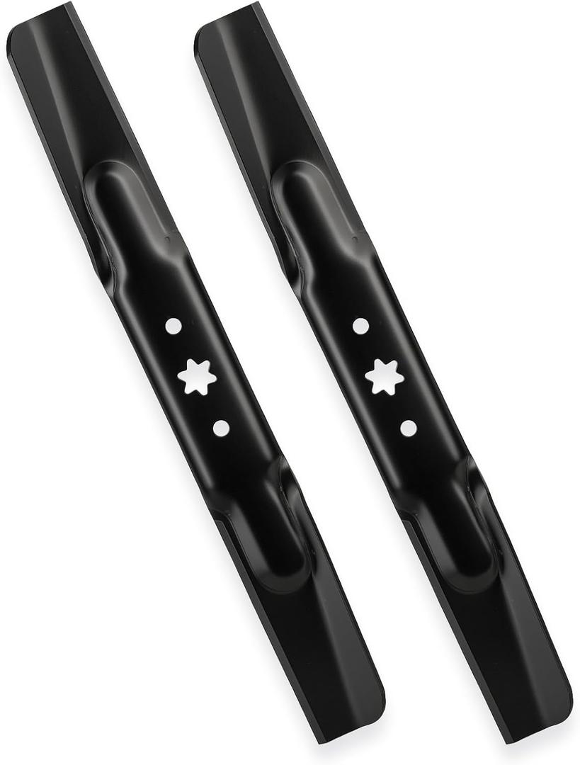 942-04308 42" 6-Star Blades for Troy-Bilt Pony Super Bronco Mustang Cub Cadet XT1-42 XT2-42 ZT1 RZT-42 LT42 LTX1040 Craftsman T110 T1200 42 inch Lawn Tractor Zero-Turn Mower 942-04308A Hi-Lift, Black
