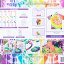 Tulip One-Step Tie-Dye Kit Party for 5, Large Party Activity, Arts & Crafts Gift, Vibrant Colors, Permanent Fabric Dye, Easy Clean-up, 8 Fun Techniques Included, 15 Prefilled Full Size Bottles