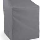 Covermates Outdoor Chair Cover - Water Resistant Polyester, Drawcord Hem, Mesh Vents, Seating and Chair Covers, 22W x 22D x 36H, Charcoal