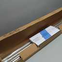 BlastHome® Luxury Fixed Length Double Curtain Rod, 10 ft, Brushed Nickel