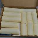 Homemory 12 Pcs Waterproof Flameless LED Candles with Remote & Timer, 4-Size Set (D2.2'' x H4''5''6''7''), Battery Operated Candles for Home Decor, Outdoor Parties & Events