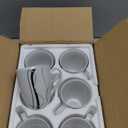 VEWEET Ceramic Coffee Mugs Set of 6, 11 OZ Coffee Cups Set with Handle, White Mugs Set Porcelain Cup Set for Kitchen, Microwave Dishwasher Safe, Series Fiona