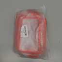 TISRATOK 12 PCS Clear Makeup Bag for Women with Zipper, TSA Approved Toiletry Pouch, Cosmetic Bag Bulk for Travel Organizer Essentials - Red, Medium