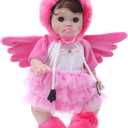 Reborn Baby Dolls, 18 Inch Large Realistic Hand-Rooted Hair Lifelike Baby Dolls with Accessories for 3+ Year Old Girls Gifts, Pretend Play, Collection